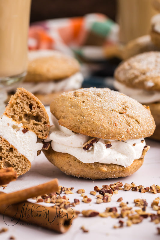 Carrot Cake Mix Whoopie Pies