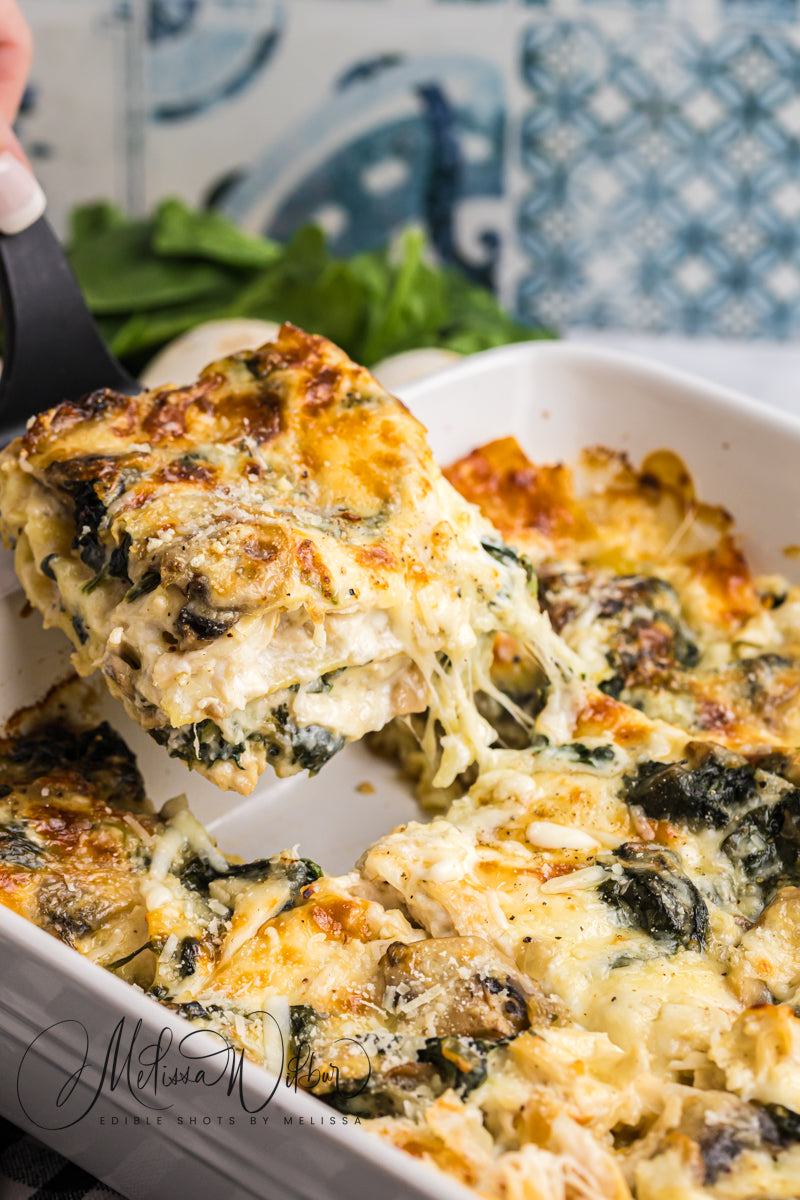 Chicken Florentine Lasagna- Recipe Only