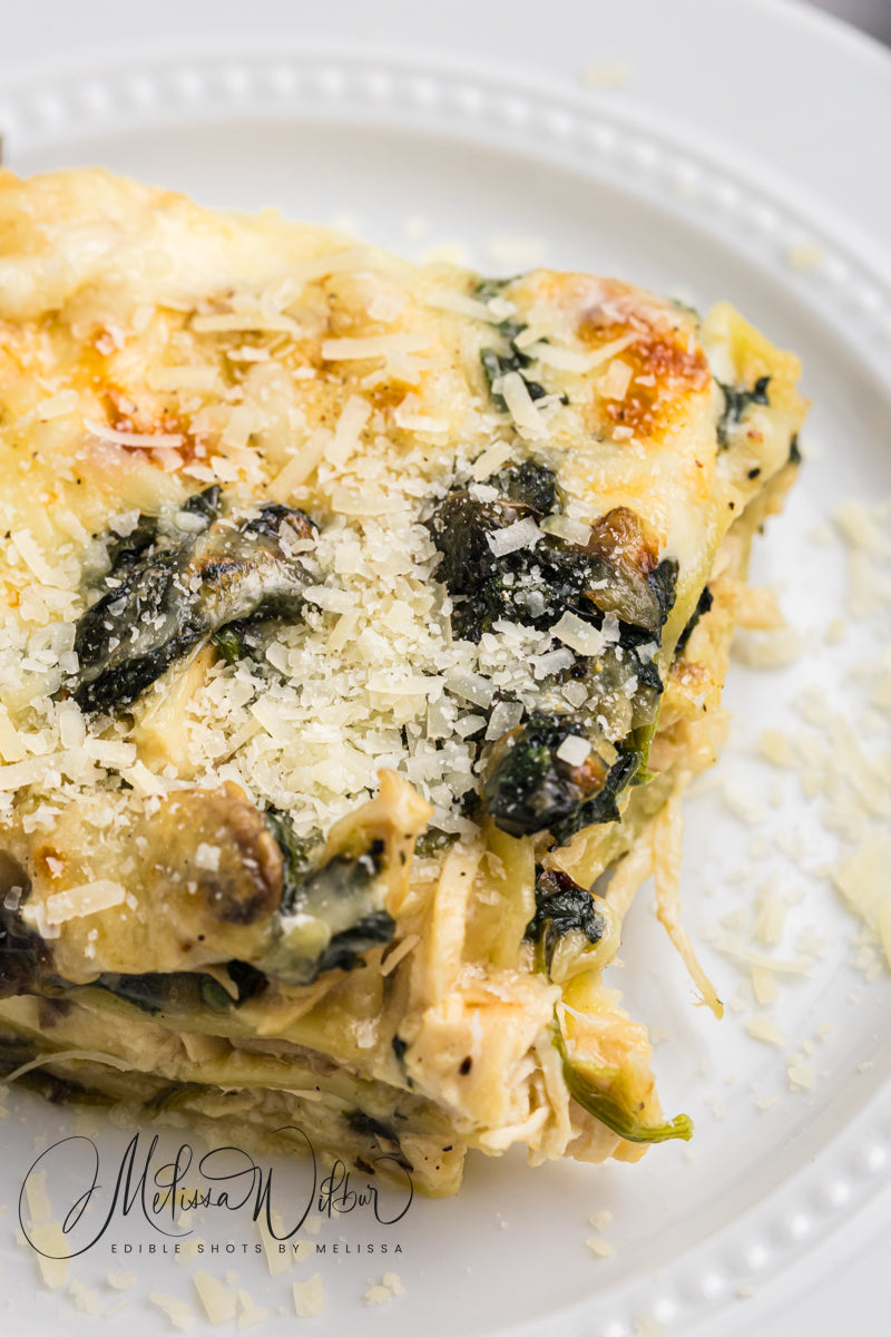Chicken Florentine Lasagna- Recipe Only