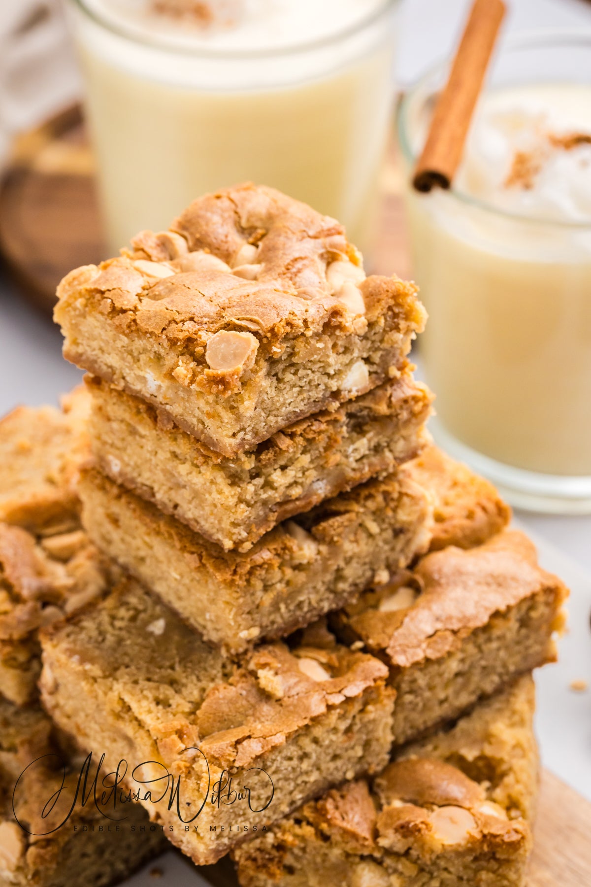 *Eggnog Blondies