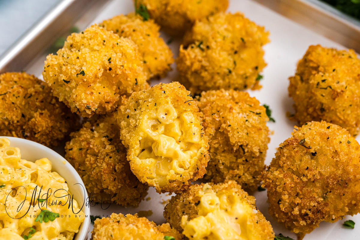 *Fried Mac N Cheese Bites