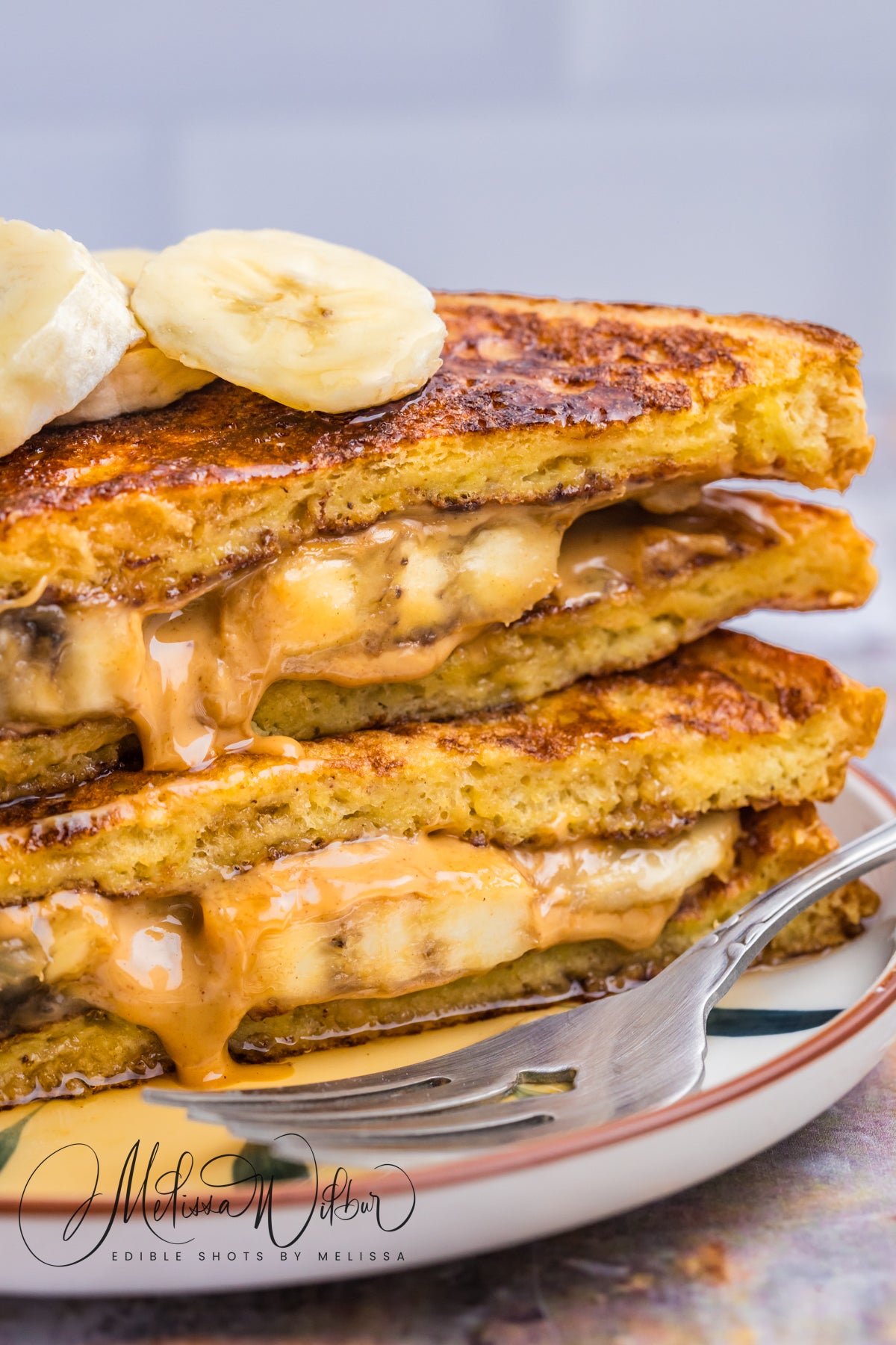 Peanut Butter Banana Stuffed French Toast